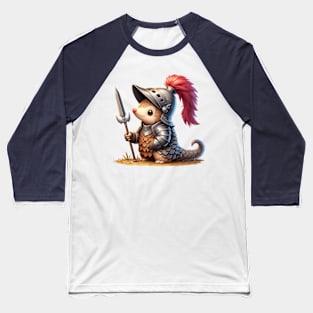 Cute Pangolin Knight Baseball T-Shirt